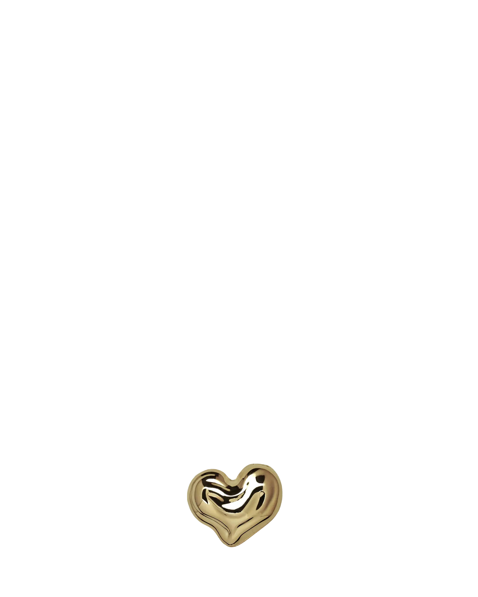 18K gold heart-shaped pendant