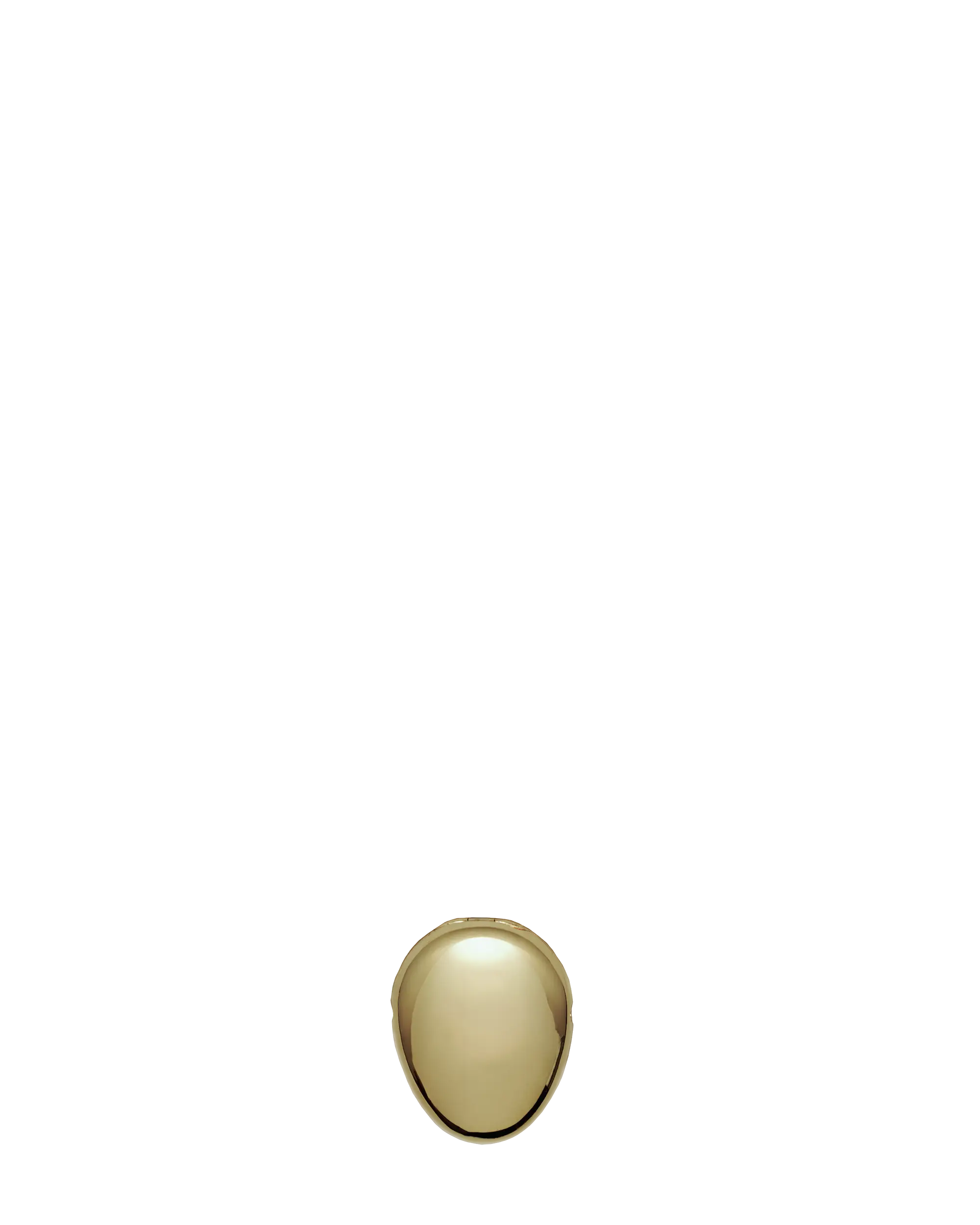 18K gold Pebble pendant