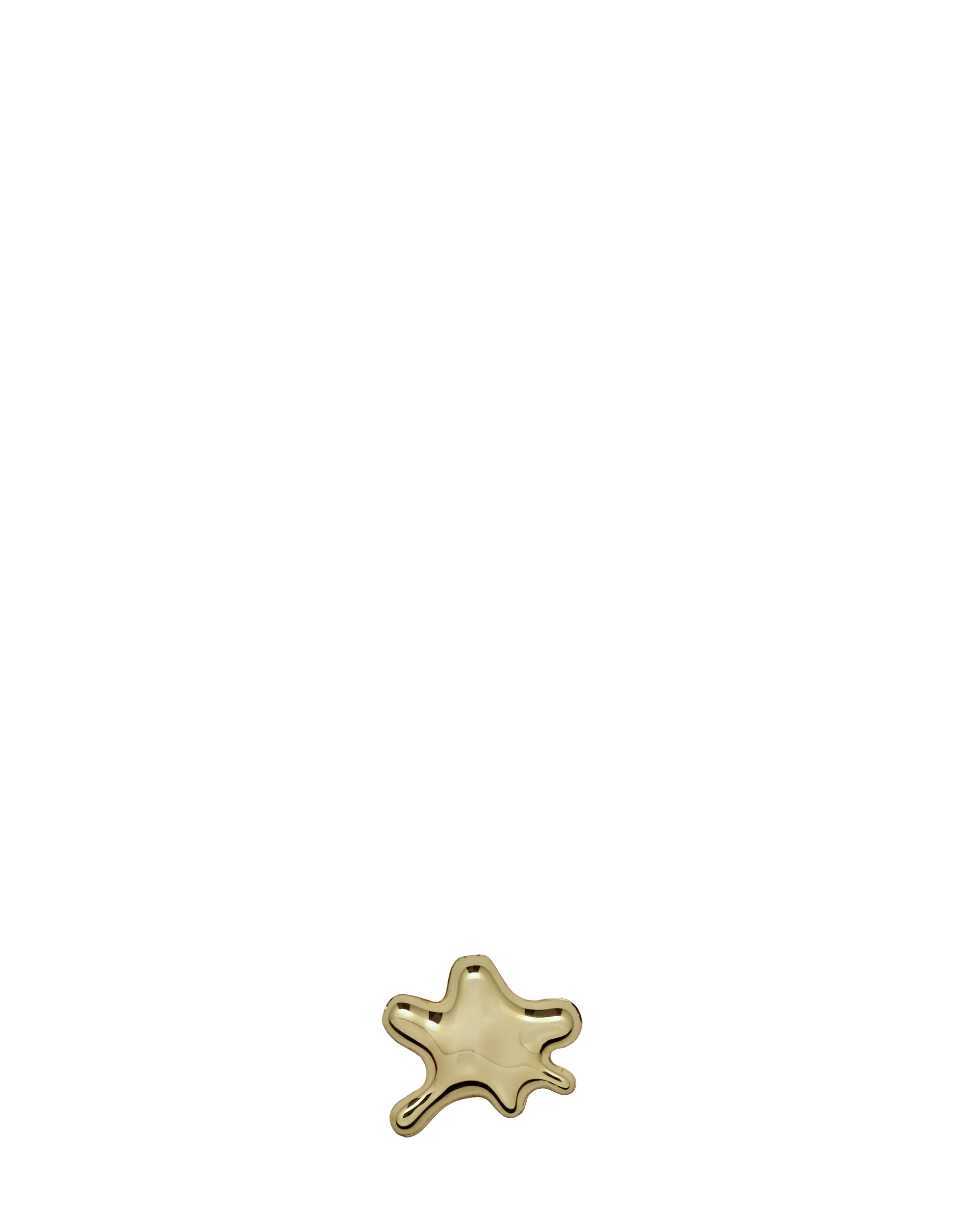 18K gold Water pendant